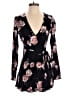 Cotton Candy LA 100% Rayon Floral Black Romper Size S - photo 1
