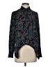 Rebecca Minkoff 100% Polyester Animal Print Black Long Sleeve Blouse Size XS - photo 1