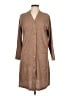 LOGO by Lori Goldstein Brown Cardigan Size L - photo 1