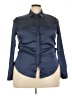 Unbranded Blue Long Sleeve Blouse Size 3X - photo 1