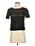 Search for Sanity 100% Polyester Black Short Sleeve Top Size XS - photo 1