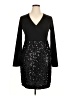 Finejo Stars Black Cocktail Dress Size XL - photo 1