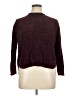 John Paul Richard 100% Polyester Tweed Burgundy Turtleneck Sweater Size XL - photo 1