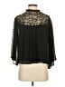 Zara 100% Polyester Black 3/4 Sleeve Blouse Size S - photo 1
