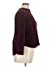 John Paul Richard 100% Polyester Tweed Burgundy Turtleneck Sweater Size XL - photo 4