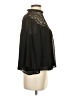 Zara 100% Polyester Black 3/4 Sleeve Blouse Size S - photo 4
