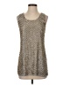 Arden B. 100% Polyester Silver Sleeveless Top Size S - photo 1