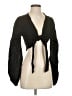 Shore 100% Linen Black Long Sleeve Blouse Size S (estimated) - photo 1