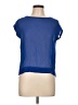 Now Blue Short Sleeve Blouse Size 10 - photo 1