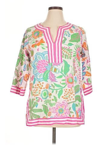 Gretchen Scott Designs 3/4 Sleeve Blouse (view 1)