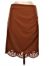 Grace Karin Solid Brown Casual Skirt Size M - photo 1