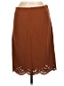 Grace Karin Solid Brown Casual Skirt Size M - photo 2
