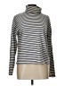 Rivet & Thread Stripes Silver Turtleneck Sweater Size L - photo 1