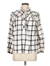 J.Crew 100% Cotton Checkered-gingham Ivory Long Sleeve Blouse Size M - photo 1
