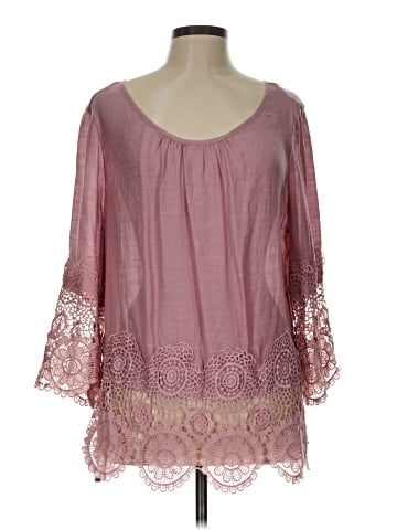 Unique Spectrum 3/4 Sleeve Blouse (view 1)