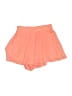 Adrienne Solid Orange Shorts Size S - photo 1