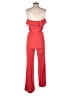 Jolt 100% Rayon Solid Red Jumpsuit Size S - photo 2