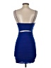 Hello Molly 100% Polyester Solid Blue Cocktail Dress Size 2 - photo 2