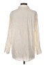 Aurelle 100% Cotton Ivory Long Sleeve Button-Down Shirt Size S - photo 2