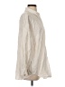 Aurelle 100% Cotton Ivory Long Sleeve Button-Down Shirt Size S - photo 4