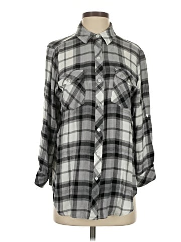 Hester & Orchard 3/4 Sleeve Button-Down Shirt (view 1)