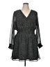Old Navy 100% Polyester Polka Dots Black Casual Dress Size XL - photo 1