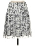 CAbi 100% Polyester Graphic Gray Casual Skirt Size S - photo 2