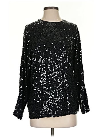 Linda Allard Ellen Tracy Long Sleeve Silk Top (view 1)
