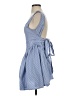 Shein 100% Polyester Checkered-gingham Blue Casual Dress Size S - photo 5