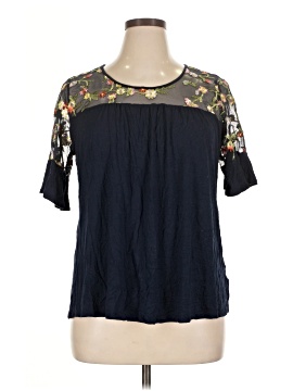 Ny Collection Short Sleeve Blouse