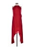 Express 100% Polyester Red Ivory Cocktail Dress Size XS - photo 1