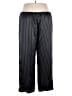 George 100% Polyester Stripes Black Casual Pants Size 2X - photo 2