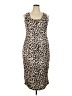 Unbranded Animal Print Brown Cocktail Dress Size 2X - photo 1