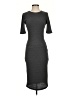 Mango Solid Gray Casual Dress Size 4 - photo 1