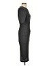 Mango Solid Gray Casual Dress Size 4 - photo 4