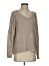 Sun & Shadow Metallic Tan Pullover Sweater Size S - photo 1