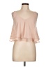 River Island Tan Sleeveless Blouse Size 12 - photo 1