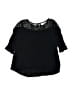 Mudd 100% Rayon Black 3/4 Sleeve Blouse Size 14 - photo 1