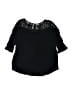 Mudd 100% Rayon Black 3/4 Sleeve Blouse Size 14 - photo 2