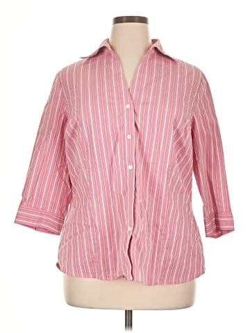 Worthington 3/4 Sleeve Button-Down Shirt (view 1)