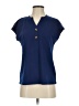 Lillusory Blue Short Sleeve Blouse Size XS - photo 1