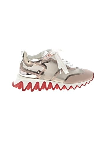 Christian Louboutin Tri-Color Leather and Net Sharkina Sneakers (view 1)
