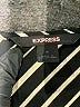 Express 100% Polyester Stripes Black Cocktail Dress Size 6 - photo 7