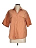 Assorted Brands Color Block Orange 3/4 Sleeve Button-Down Shirt Size M - photo 1