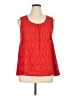 Madison 100% Polyester Red Sleeveless Blouse Size XL - photo 1