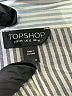 Topshop 100% Viscose Stripes Gray Long Sleeve Button-Down Shirt Size 12 - photo 7