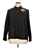 Unbranded 100% Polyester Black Long Sleeve Blouse Size XL - photo 1