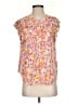 Dear John 100% Rayon Floral Pink Short Sleeve Blouse Size S - photo 1