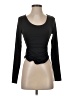 Pinkm Style Black Long Sleeve Top Size S - photo 1