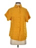 Unbranded Yellow Short Sleeve Blouse Size XS - photo 1